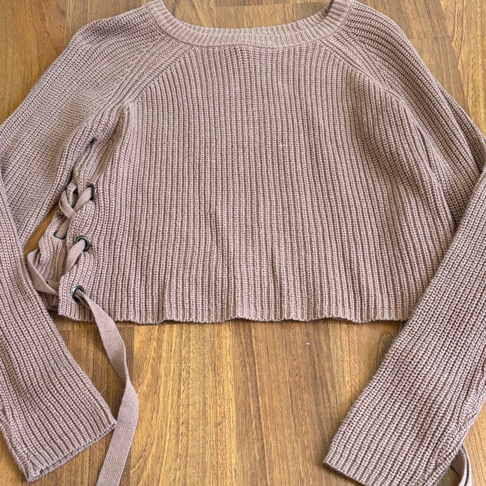 Moon & Madison Taupe Knit Sweater